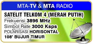 satelit telkom s3 tv radio MTA
